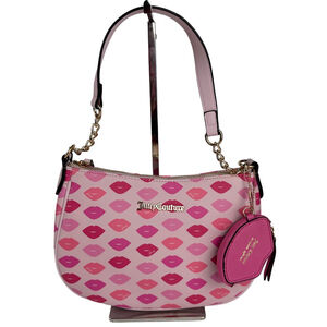 Juicy Couture “Sealed With a Kiss” Hobo Bag Pink Lips Valentine NWT Coquette